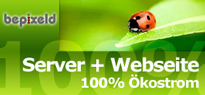 Hosting by bepixeld: &Ouml;kostrom f&uuml;r Server, Webseite & E-Mail-Verkehr